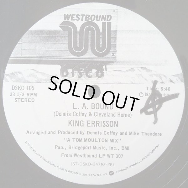 画像2: King Errisson - Manhattan Love Song/L.A. Bound  12"