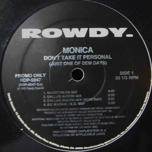 プロモ盤　名曲　Monica