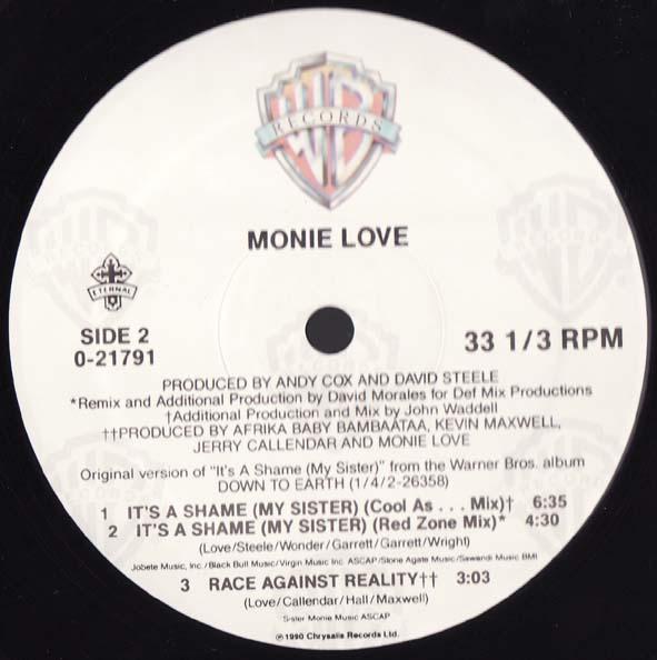 画像3: Monie Love - It's A Shame/Race Against Reality  12"