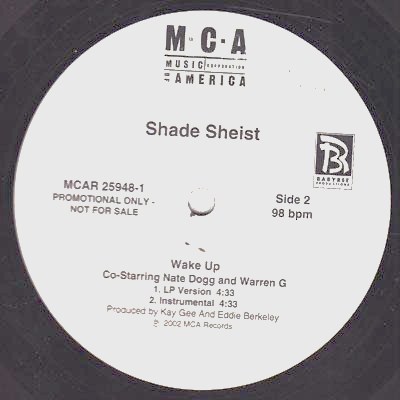 画像3: Shade Sheist Co-Starring Nate Dogg and Warren G - Wake Up  12"