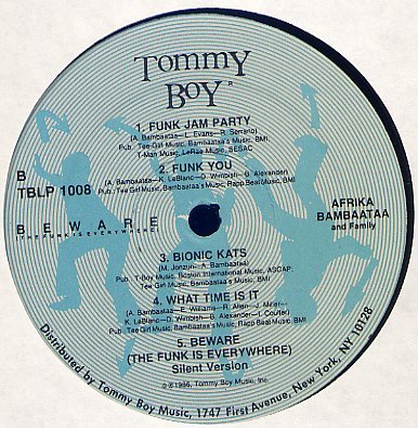 画像3: Afrika Bambaataa And Family - Beware (The Funk Is Everywhere)  LP 