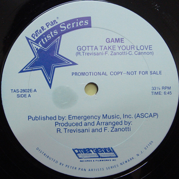 Game - Gotta Take Your Love/You And Me 12