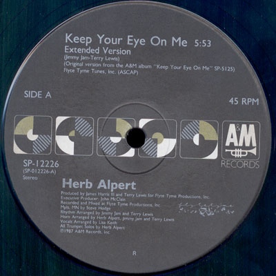 画像2: Herb Alpert - Keep Your Eye On Me/Our Song  12"