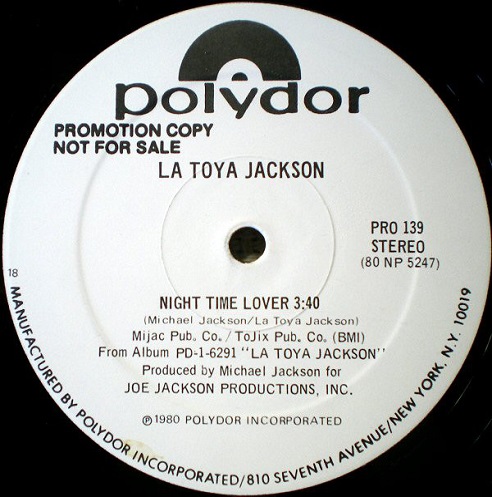画像2: La Toya Jackson - If You Feel The Funk/Night Time Lover  12"