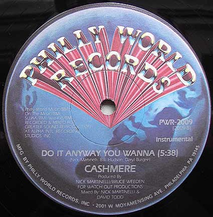 画像2: Cashmere - Do It Anyway You Wanna  12" 