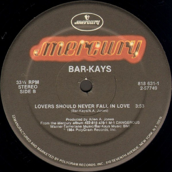 画像2: Bar-Kays - Freakshow On The Dance Floor/Lovers Should Never Fall In Love  12" 