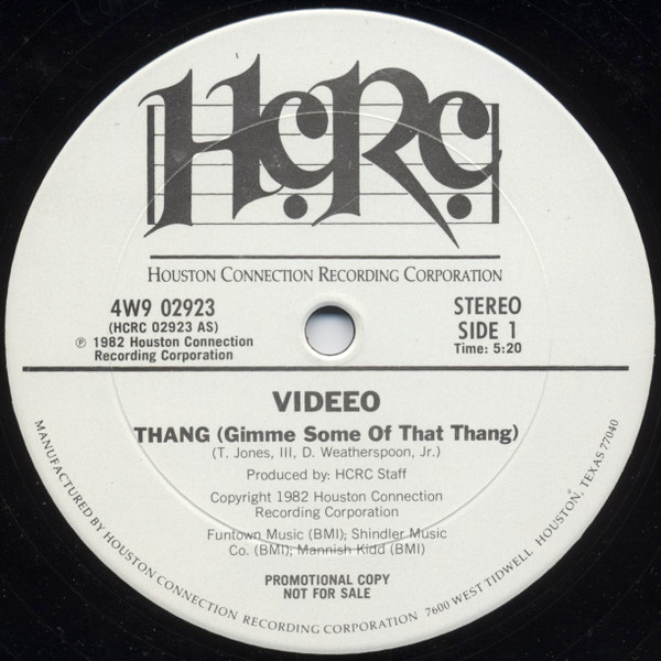 画像1: Videeo - Thang (Gimme Some Of That Thang)  12"