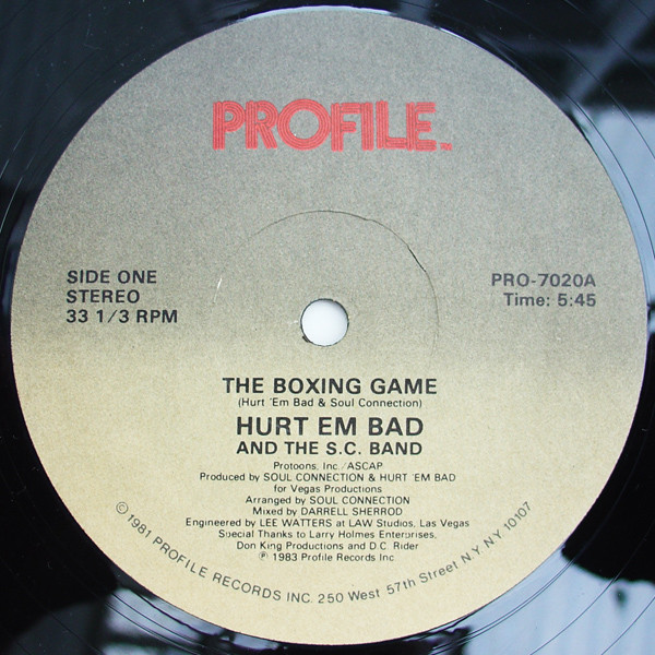 画像1: Hurt 'Em Bad And The S.C. Band - The Boxing Game/The Pump  12"