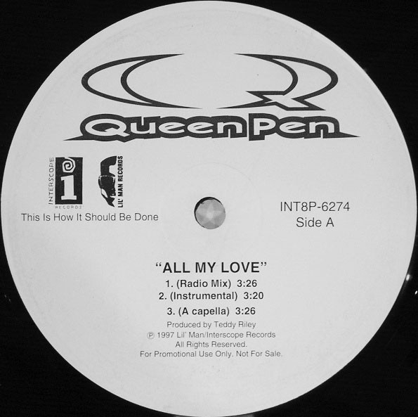 画像1: Queen Pen - All My Love feat:Eric Williams of Blackstreet/Party Ain't A Party  12"