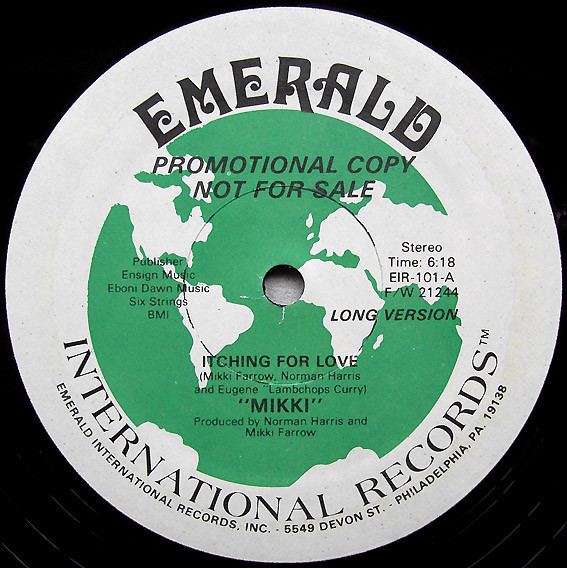 画像2: Mikki - Itching For Love (Long 6:18/Short 4:12)   12"
