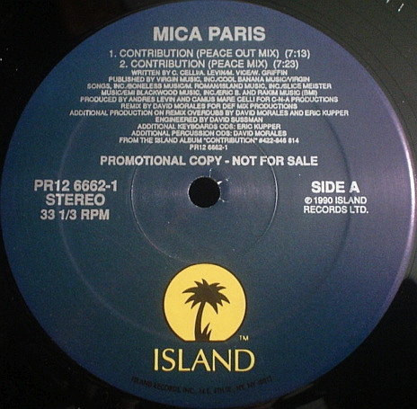 画像1: Mica Paris featuring Rakim - Contribution  12" 