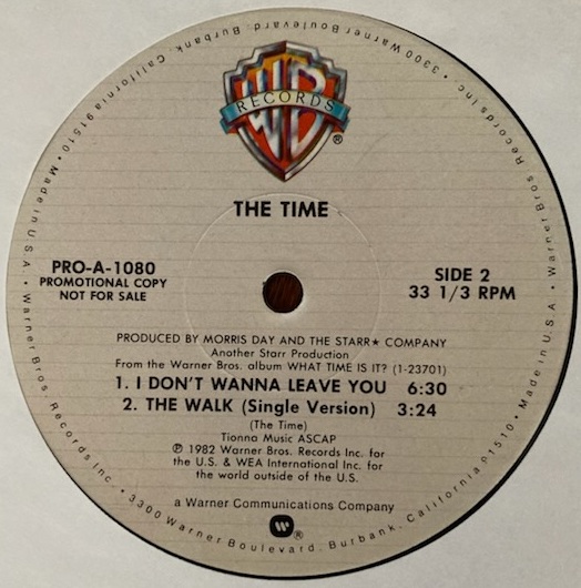 画像2: The Time - The Walk/I Don't Wanna Leave You  12"