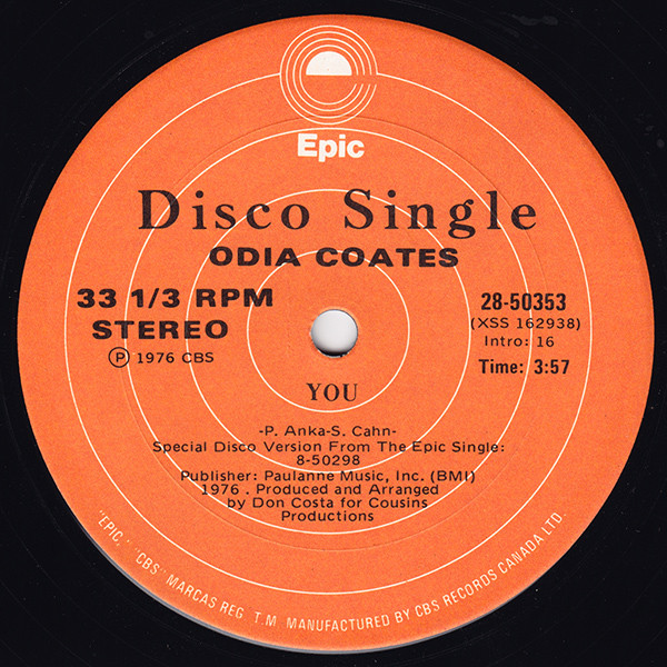 画像2: Odia Coates And  Paul Anka - Make It Up To Me In Love/You  12"  
