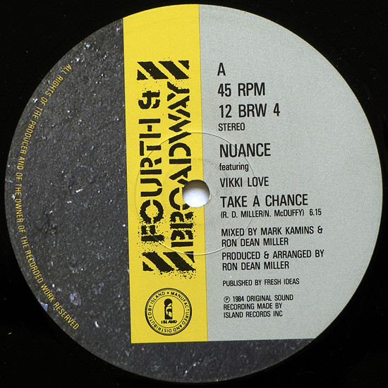 画像1: Nuance Featuring Vikki Love - Take A Chance  12"