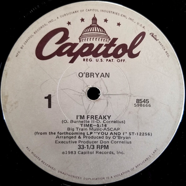 画像1: O'Bryan - I'm Freaky 12"