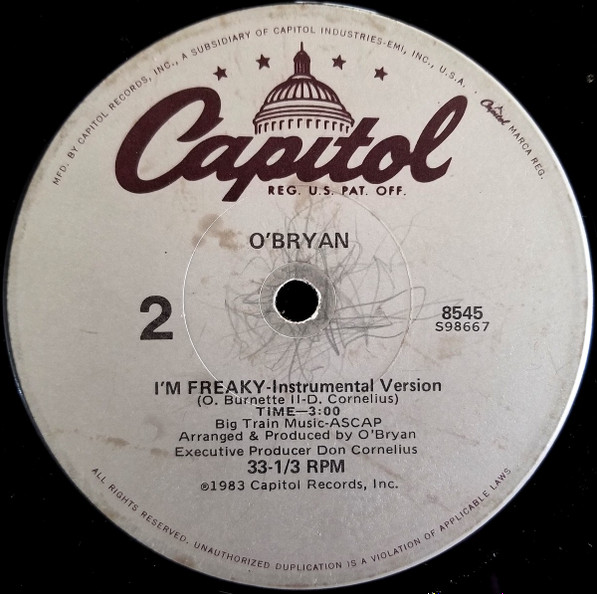 画像2: O'Bryan - I'm Freaky 12"