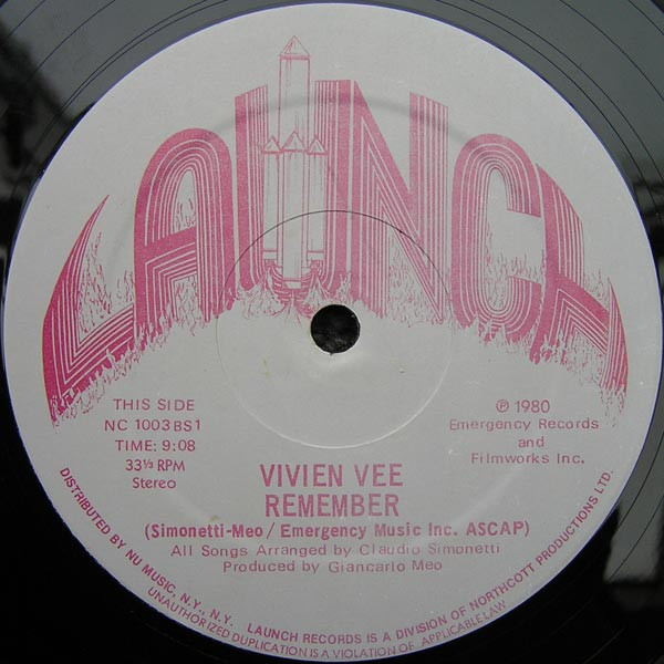 画像2: Vivien Vee - Give Me A Break/Remember  12"