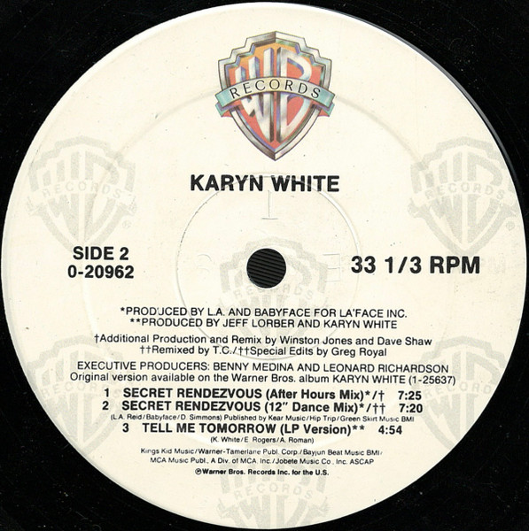画像2: Karyn White - Secret Rendezvous  12"