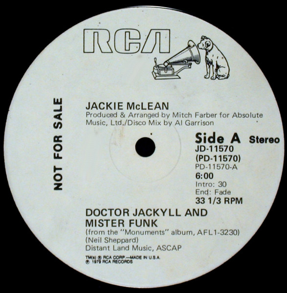 画像1: Jackie McLean - Doctor Jackyll And Mister Funk/On The Slick Side  12"