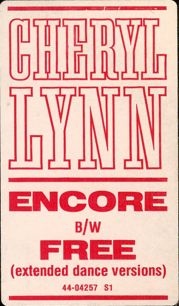 画像3: Cheryl Lynn - Encore/Free  12" 