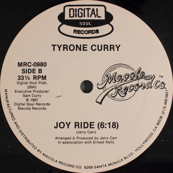 画像2: Tyrone Curry - I'm So In Love/Joy Ride  12"