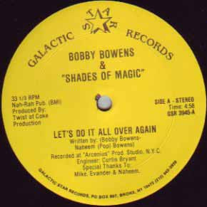 画像1: Bobby Bowens & Shades Of Magic - Let's Do It All Over Again  12"