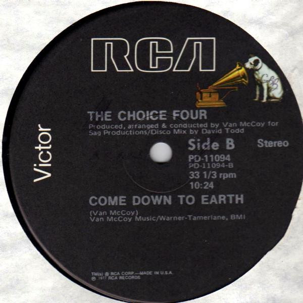 画像2: The Choice Four - Two Different Worlds/Come Down To Earth  12"
