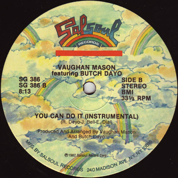 画像2: Vaughan Mason featuring Butch Dayo - You Can Do It  12"