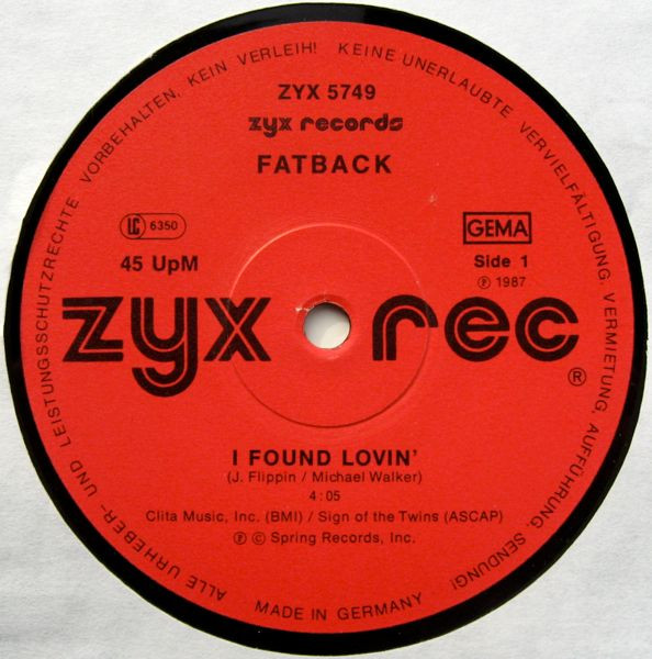 画像3: Fatback - I Found Lovin'/Is This The Future? (Remix)  12"