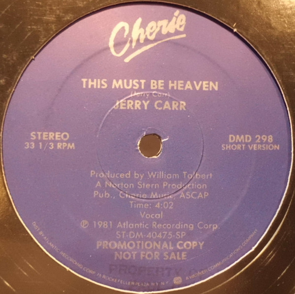 画像1: Jerry Carr - This Must Be Heaven  12" 