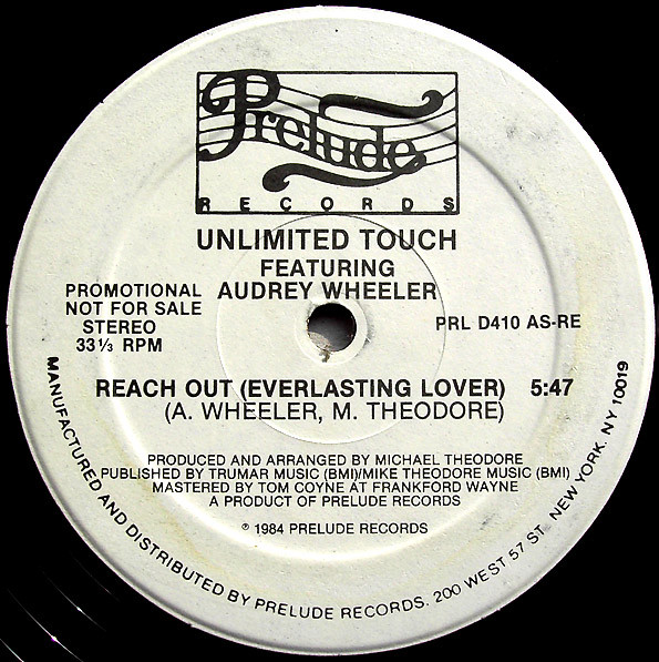 画像1: Unlimited Touch Featuring Audrey Wheeler - Reach Out (Everlasting Lover)  12" 