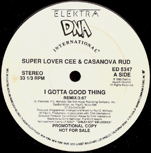 画像1: Super Lover Cee & Casanova Rud - I Gotta Good Thing (Remix)  12"