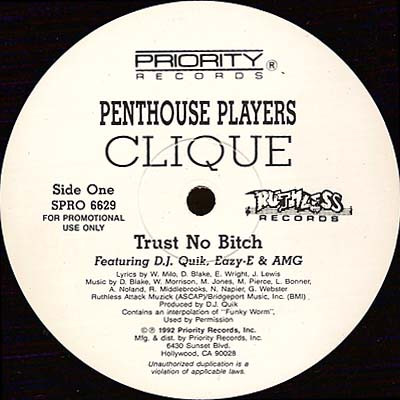 画像1: Penthouse Players Clique - Trust No Bitch/P.S. Phuk U 2  12" 