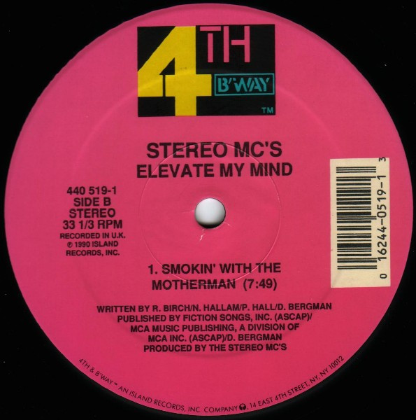 画像2: Stereo MC's - Elevate My Mind/Smokin' With The Motherman 12"