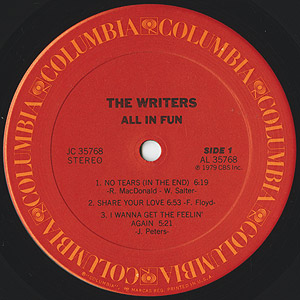 画像2: The Writers - All In Fun  LP