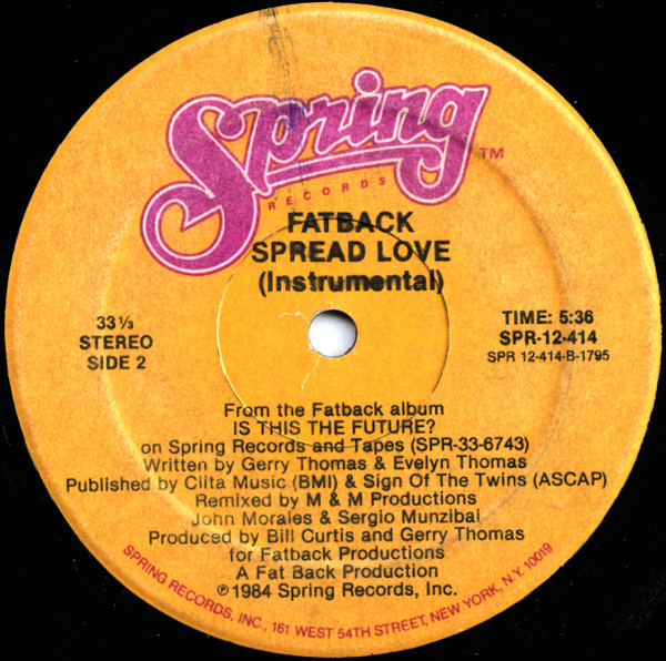 画像2: Fatback - Spread Love  12"