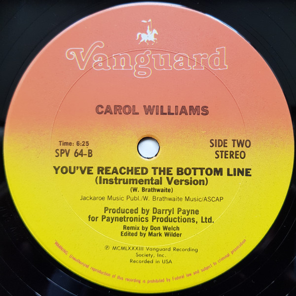 画像3: Carol Williams - You've Reached The Bottom Line  12"