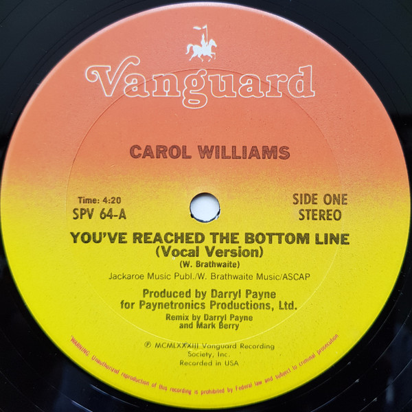 画像2: Carol Williams - You've Reached The Bottom Line  12"