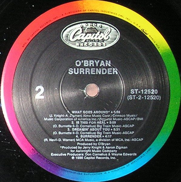 画像3: O'Bryan - Surrender  LP 