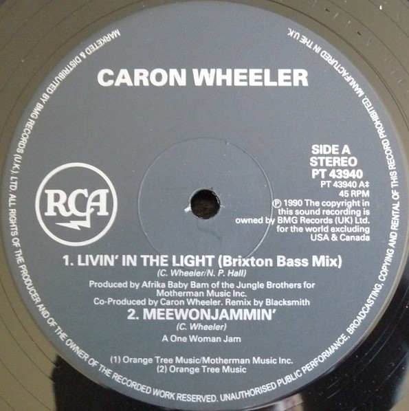 画像2: Caron Wheeler - Livin' In The Light  12"
