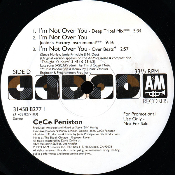画像5: Ce Ce Peniston - I'm Not Over You  12"X2