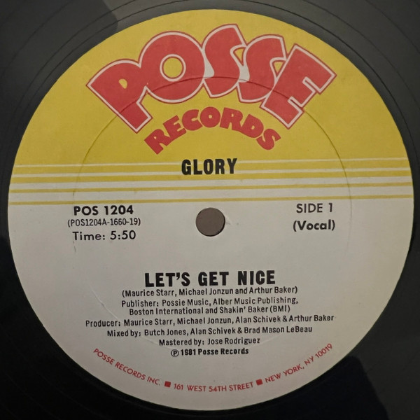 画像1: Glory - Let's Get Nice  12" 