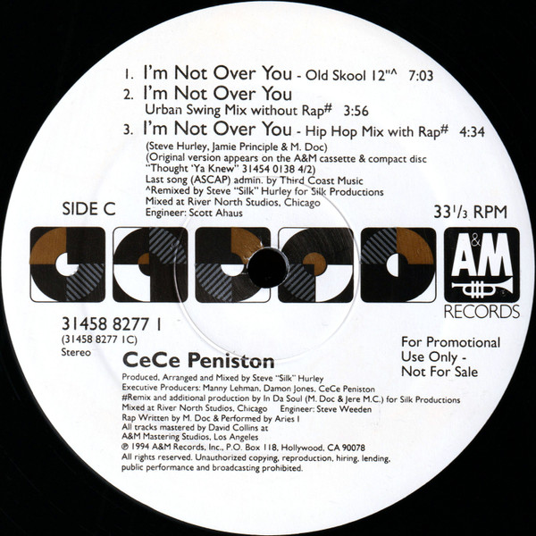 画像4: Ce Ce Peniston - I'm Not Over You  12"X2