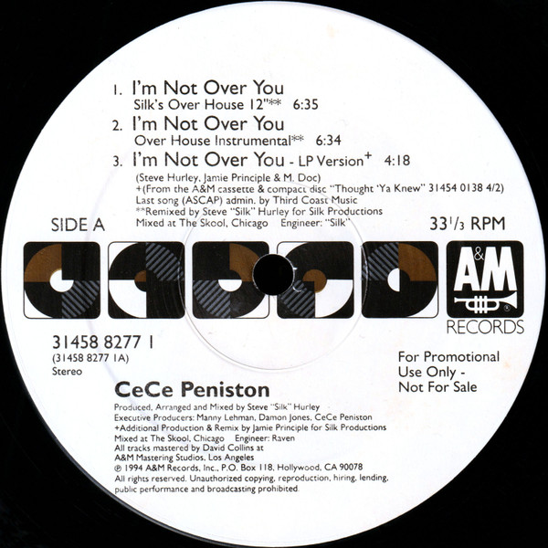 画像2: Ce Ce Peniston - I'm Not Over You  12"X2