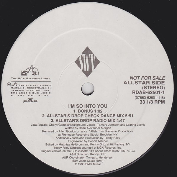 画像2: SWV - I'm So Into You  12"