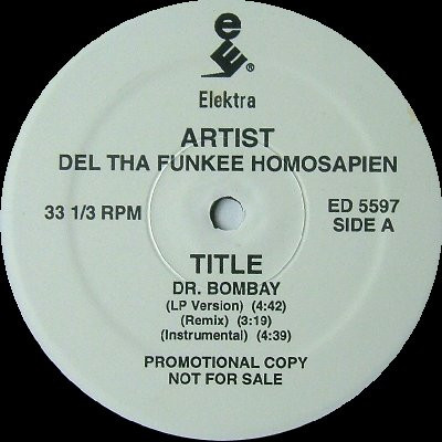画像1: Del Tha Funkee Homosapien - Dr. Bombay/Hoodz Come In Dozens/Eye Examination  12"