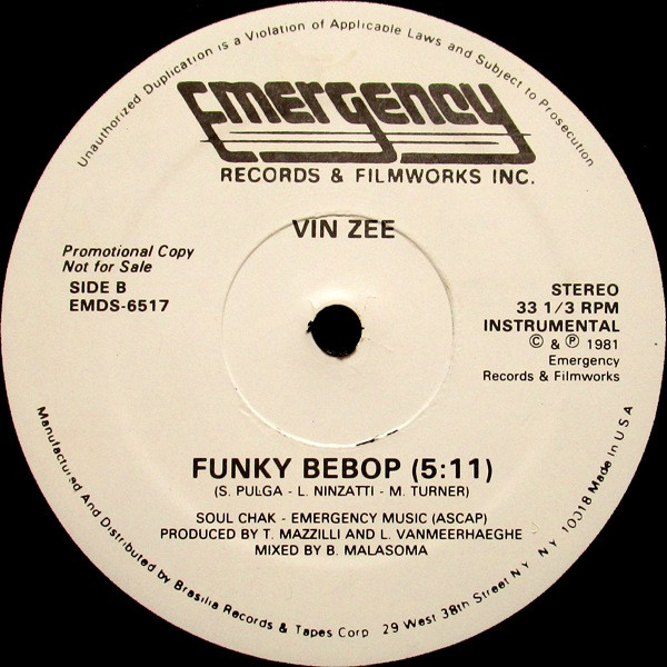 画像2: Vin Zee - Funky Bebop  12"