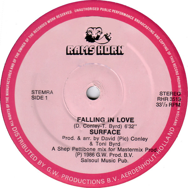 画像1: Surface/Rafael Cameron - Falling In Love/Desires 12"