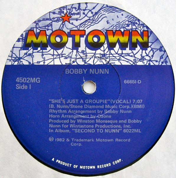 画像1: Bobby Nunn - She's Just A Groupie/Never Seen Anything Like You 12" 