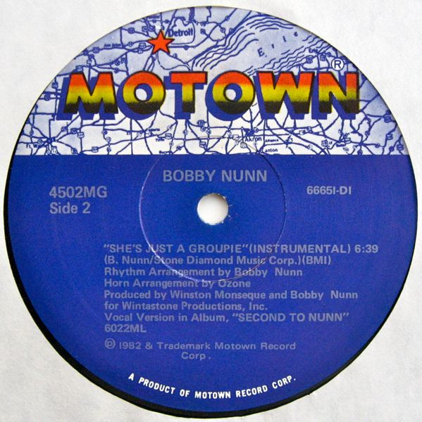 画像2: Bobby Nunn - She's Just A Groupie/Never Seen Anything Like You 12" 